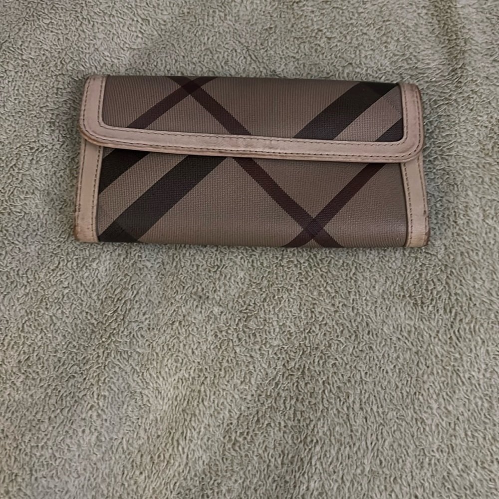 Burberry Check Leather Wallet
